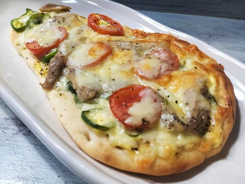 塩豚&玉葱のマヨチーズピザ